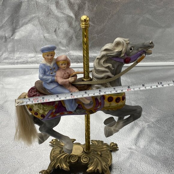 American‎ Carousel Horse By Tobin Fraley Second Edition Coin Inlay NUMBERED - Picture 11 of 14